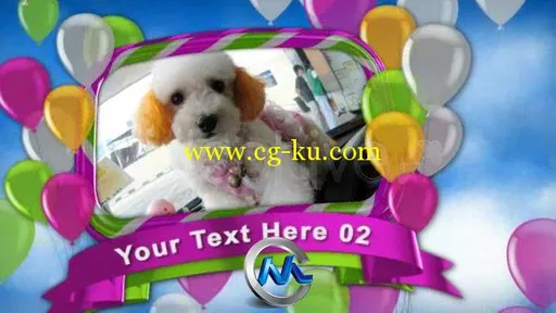 《气球聚会AE模板》VideoHive The Balloon Party 238433的图片1