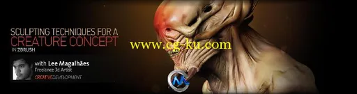 《ZBrush概念生物雕刻艺术视频教程》Digital-Tutors Creative Development Sculpti...的图片1