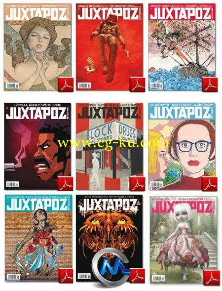 《地下街头艺术家杂志合辑》Juxtapoz Art Magazine 2009-2012 Collection的图片1