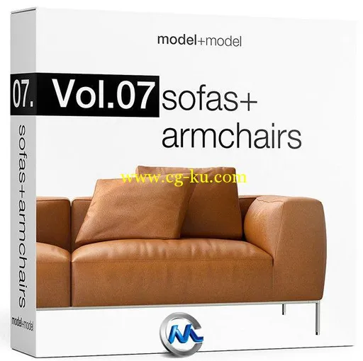 《沙发与座椅3D模型合辑》model+model Vol.07 Sofas+Armchairs的图片1