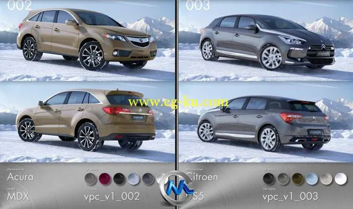 《Viz-People出品高档汽车3D模型Vol.1》Viz-People 3D CARS v1的图片2