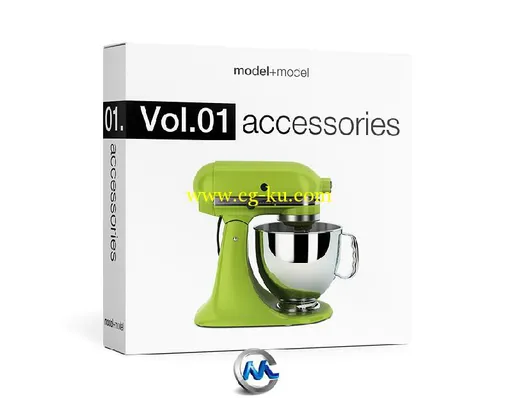 《客厅餐厅浴室家居饰品3D模型合辑》model+model Vol.01 Accessories的图片1