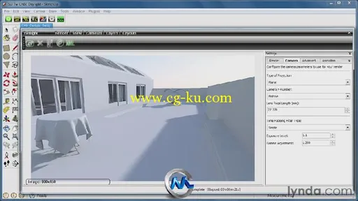 《SketchUp与Twilight渲染视频教程》Lynda.com SketchUp Rendering Using Twilight的图片2