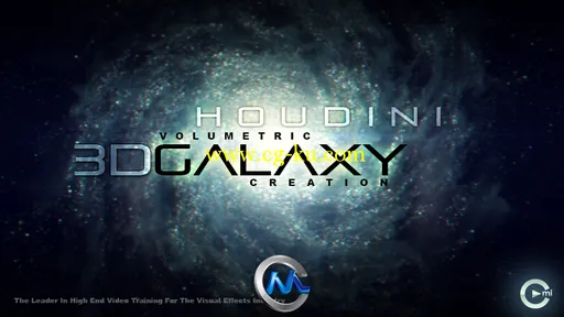 《Houdini中3D银河特效制作视频教程》cmiVFX Houdini 3D Galaxy Creation Effects的图片1