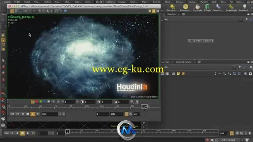 《Houdini中3D银河特效制作视频教程》cmiVFX Houdini 3D Galaxy Creation Effects的图片4