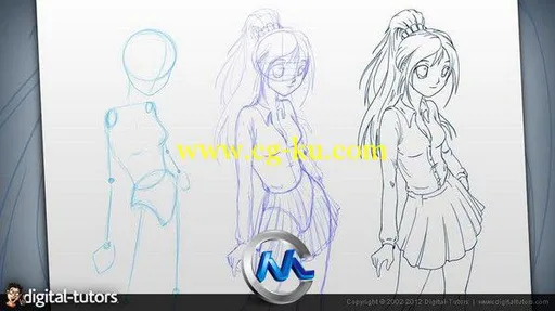 《Photoshop漫画绘制剖析视频教程》Digital-Tutors Drawing Manga Anatomy and Pos...的图片3