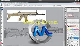 《PS游戏武器道具设计视频教程》cmiVFX Photoshop Weapon Prop Design的图片3