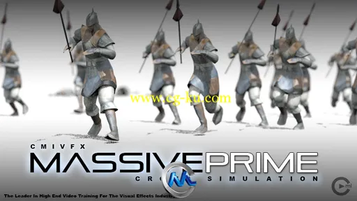 《Massive人群仿真模拟视频教程》cmiVFX Massive Prime Crowd Simulation的图片1