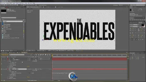 《AE制作敢死队电影片头视频教程》AETuts+ The Expendables的图片1