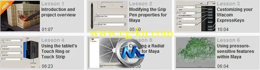 《Maya手绘板使用视频教程》Digital-Tutors Maximizing Your Wacom Device for Maya的图片2