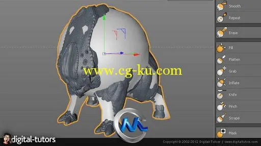 《C4D建模雕刻流程视频教程》Digital-Tutors Sculpting Workflows in CINEMA 4D的图片3