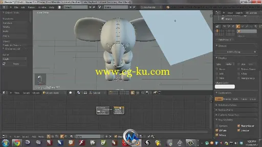 《Blender制作小象角色视频教程》CG Cookie Creating a Little Elephant Character...的图片1