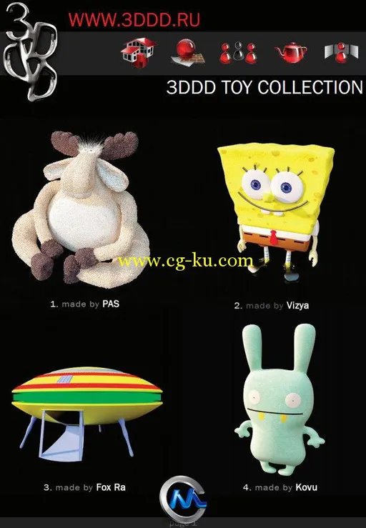 《玩具3D模型合辑》3DDD Toys Collection的图片2