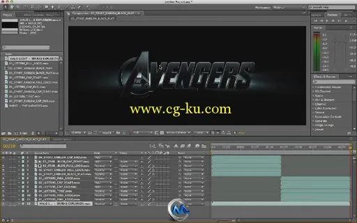 《AE制作复仇者联盟电影片头视频教程》AETuts+ The Avengers的图片3