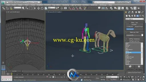 《3dsMax中CAT工具使用视频教程》Lynda.com Getting Started with CAT Rigging Too...的图片3