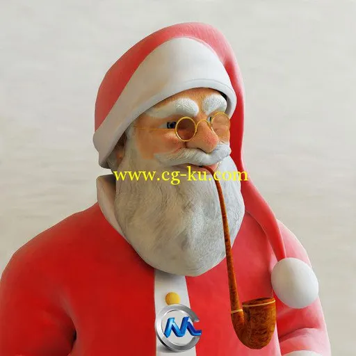 《圣诞老人3D模型合辑》Turbosquid Santa Claus Pose1的图片3