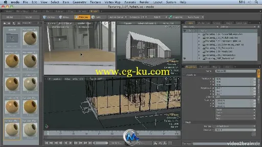 《Modo建筑贴图技术教程》video2brain Modo Workshop Architecture Texturing German的图片3