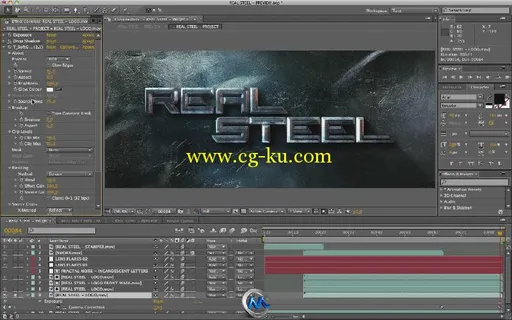 《AE制作铁甲钢拳电影片头视频教程》AETuts+ Real Steel的图片3