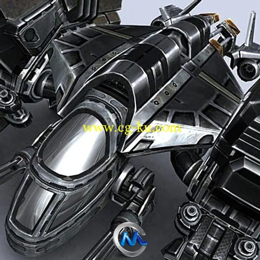 《科幻运输机3D模型》Turbosquid Sci-Fi Dropships collection的图片1