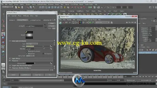 《Maya与Nuke逼真照明视频教程》Lynda.com Photorealistic Lighting with Maya and...的图片6