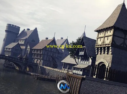 《中世纪码头模型贴图合辑》DAZ 3D Medieval Docks的图片2