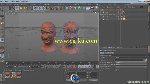 《C4D雕刻新功能实例视频教程》video2brain Sculpting in CINEMA 4D 14 German的图片1