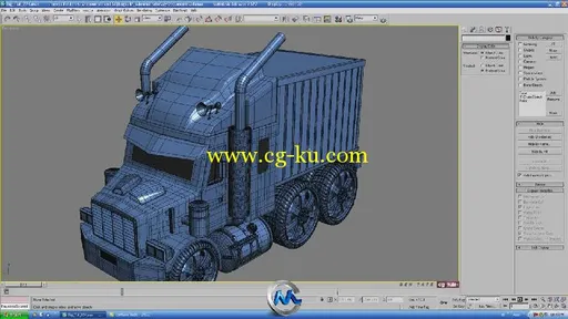 《3dsmax迷你卡车建模视频教程》CGTuts+ Mini Semi Truck Modeling Day 1-10的图片2