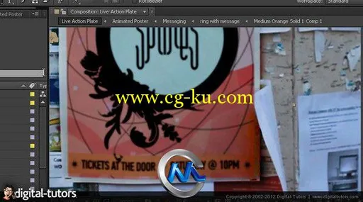 《AE实拍中海报动画合成视频教程》Digital-Tutors Compositing an Animated Poster...的图片3