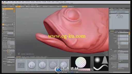 《Modo制作石斑鱼视频教程》Luxology Rockfish A Complete modo 601 Project的图片4