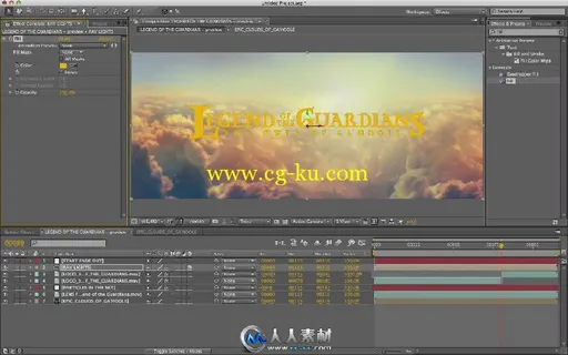 《AE制作守卫者传奇电影片头视频教程》AETuts+ Legend of the Guardians的图片3