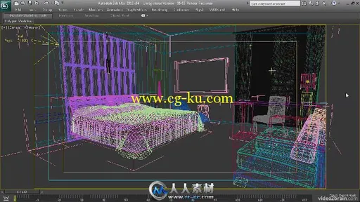 《3dsmax制作酒店客房视频教程》video2brain A practical example of realistic 3D...的图片1