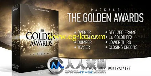 《颁奖典礼AE模板合辑》VideoHive The Golden Awards Package 3719926的图片1