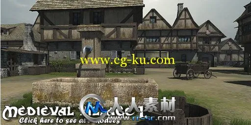 《中世纪村庄建筑3D模型合辑Vol.1》Dexsoft Medieval Village 1. Model Pack的图片1