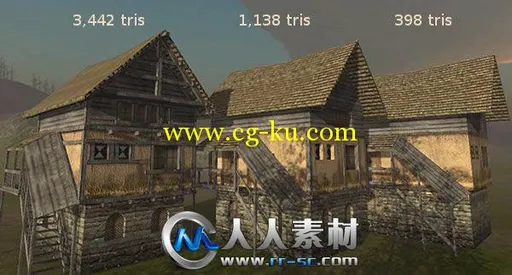 《中世纪村庄建筑3D模型合辑Vol.3》Dexsoft Medieval Village 3. Model Pack的图片3