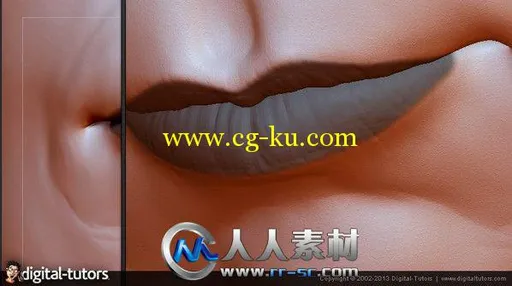 《ZBrush雕刻人物嘴巴视频教程》Digital-Tutors Sculpting Human Mouths in ZBrush...的图片3