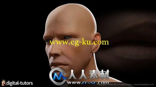 《ZBrush雕刻人物皮肤视频教程》Digital-Tutors Sculpting Human Skin in ZBrush 4R4的图片2