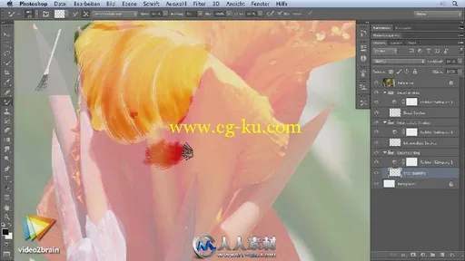 《Photoshop笔刷技巧视频教程》video2brain Photoshop Special Brushes German的图片2