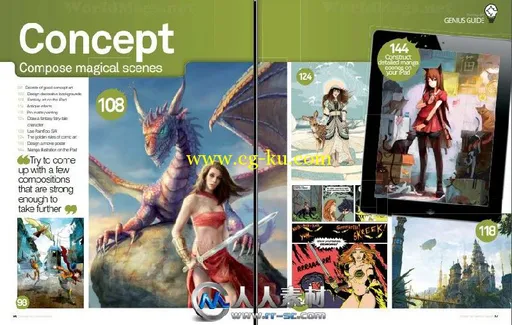 《幻想艺术画家指南杂志2013年第一期》Fantasy Art Genius Guide Volume 1 2013的图片5