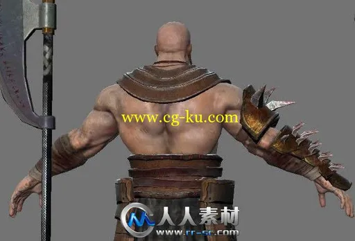 《野蛮人角色动画3D模型包》Dexsoft Barbarian Bundle animated characters的图片1