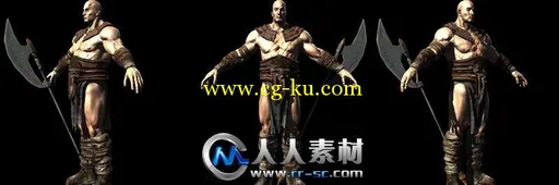 《野蛮人角色动画3D模型包》Dexsoft Barbarian Bundle animated characters的图片7