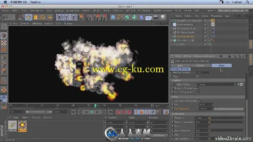 《C4D粒子引擎视频教程》video2brain CINEMA 4D Lab The Thinking Particles的图片2
