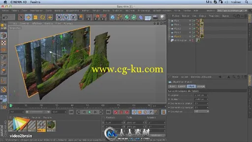 《C4D遮罩绘景技术视频教程》video2brain CINEMA 4D Lab The matte painting的图片2