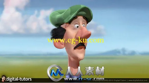 《ZBrush卡通人物头部制作视频教程》Digital-Tutors Speed Sculpting a Cartoon He...的图片2