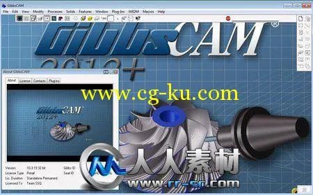 《CAM机床编制程序》GibbsCAM 2012+ 10.3.19.0的图片2