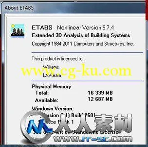 《高层建筑结构分析与设计软件9.7.4》CSI Etabs 9.7.4的图片2