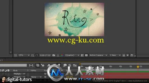 《AE水墨水彩画视频教程》Digital-Tutors Creating a Watercolor Painting Effect ...的图片3