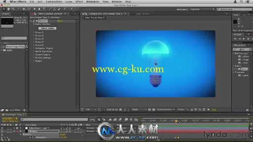 《AE插件Element3D基础训练视频教程》Lynda.com Element 3D Essential Training的图片1