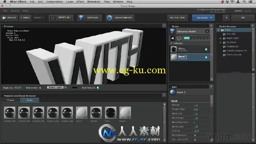 《AE插件Element3D基础训练视频教程》Lynda.com Element 3D Essential Training的图片9