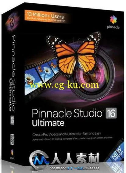 《品尼高非编剪辑软件V16版+资料包》Pinnacle Studio 16 Ultimate 16.0.1.98+Content的图片1