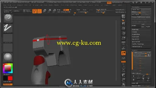 《3dsmax科幻手枪模型视频教程》3DMotive The Sci-Fi Pistol Workflow Vol 1,2,3的图片3